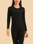 Women's Plain Daily5A antibacterial wool silk warm German velvet autumn clothes and autumn trousers Matching Set