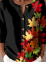 Gradient Pattern Vintage Crew Neck Cardigan
