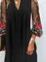 Floral Sexy Chiffon Regular Fit Dress With No