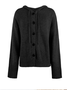 Split Joint Lady Romance Cotton Solid Color Hooded Single-breasted Cross-border Sweater Women 2025 Autumn And Winter New Drawstring Knitted Cardigan Jacket