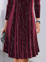 V Neck Party Dress With No