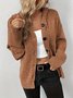 Split Joint Lady Romance Cotton Solid Color Hooded Single-breasted Cross-border Sweater Women 2025 Autumn And Winter New Drawstring Knitted Cardigan Jacket
