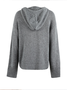 Split Joint Lady Romance Cotton Solid Color Hooded Single-breasted Cross-border Sweater Women 2025 Autumn And Winter New Drawstring Knitted Cardigan Jacket