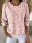 Cotton Geometric Vintage Sweater