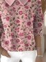 Floral Regular Fit Cotton Casual Sweater