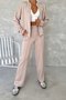 Casual Stand Collar Regular Fit Two-Piece Set