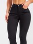 Women's Mid-Rise Slim-Fit Stretch Black Skinny Jeans