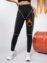 Contrast Color High Waist Plus Velvet Yoga Pants Hip Lift Leggings Fashionable Skinny Pants