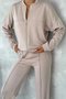 Casual Stand Collar Regular Fit Two-Piece Set
