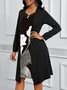 Regular Fit Cotton V Neck Dress