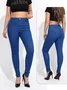 Women's Mid-Rise Slim-Fit Stretch Black Skinny Jeans