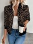 Women's Solid Color Hot Stamping Stitching Fashion Jacket Slim Fit Casual Jacket Top