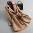 Women's Autumn And Winter Contrast Color Long Sleeve Woolen Coat