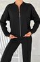 Casual Stand Collar Regular Fit Two-Piece Set