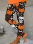 Women's Leggings Vacation Vintage Fashion Ankle-Length High WaistPantsHalloween