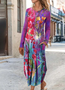 Women's Midi Dress Sheath Dress T Shirt Dress Tee Dress Vacation Casual Daily Regular Fit Floral Graphic