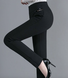 Elastic High Waist Casual Pants Stretch Gray Slim Women's Pants Straight Trousers