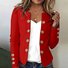 Women's Long-Sleeved Autumn And Winter Button-Down Blazer