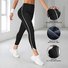 High Waist Sports Fitness Pants With Hem Trousers Hip Lifting Tummy Shaping Yoga Pants