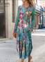 Women's Midi Dress Sheath Dress T Shirt Dress Tee Dress Vacation Casual Daily Regular Fit Floral Graphic