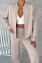 Casual Stand Collar Regular Fit Two-Piece Set