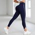 High Waist Sports Fitness Pants With Hem Trousers Hip Lifting Tummy Shaping Yoga Pants