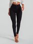 Women's Mid-Rise Slim-Fit Stretch Black Skinny Jeans