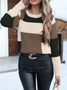 Crew Neck Casual Abstract Regular Fit Sweater