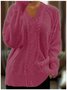V Neck Casual Sweater