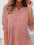 Women's Casual Long Sleeve Crew Neck Tunic T-Shirt