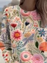 Casual Crew Neck Sweatshirt