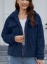 Autumn And Winter New Style Fur Plush Cardigan Lapel Short Buckle Regular Fit Coat