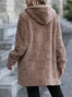 Regular Fit Casual Plain Hoodie Jacket