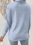 Street Chemical Fiber Blend Plain Sweater