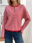 Striped Casual Cardigan