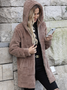 Regular Fit Casual Plain Hoodie Jacket