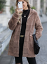 Regular Fit Casual Plain Hoodie Jacket