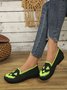 Canvas Casual Geometric All Season Shallow Shoes