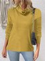 Street Chemical Fiber Blend Plain Sweater