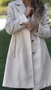 Casual Plain Shawl Collar Trench Coat