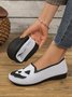 Canvas Casual Geometric All Season Shallow Shoes