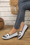 Canvas Casual Geometric All Season Shallow Shoes