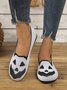 Canvas Casual Geometric All Season Shallow Shoes