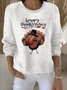 Women's Autumn and Winter Festive Patterned Pullover Tops