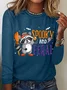 Women's Spooky and Feral Halloween Long Sleeve T-Shirt