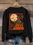 Women's Halloween Scarecrow Sweatshirt