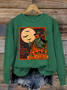 Women's Halloween Scarecrow Sweatshirt