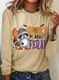 Women's Spooky and Feral Halloween Long Sleeve T-Shirt