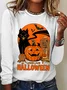Women's Vintage Halloween Horror Season Long Sleeve T-Shirt