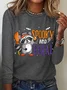 Women's Spooky and Feral Halloween Long Sleeve T-Shirt